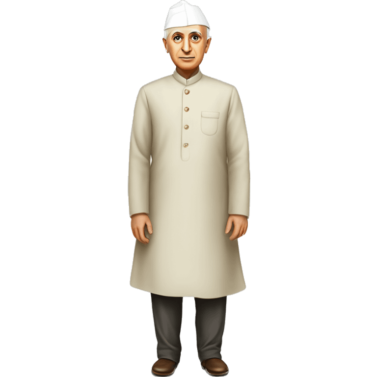 Pandit jawaharlal Nehru standing straight emoji