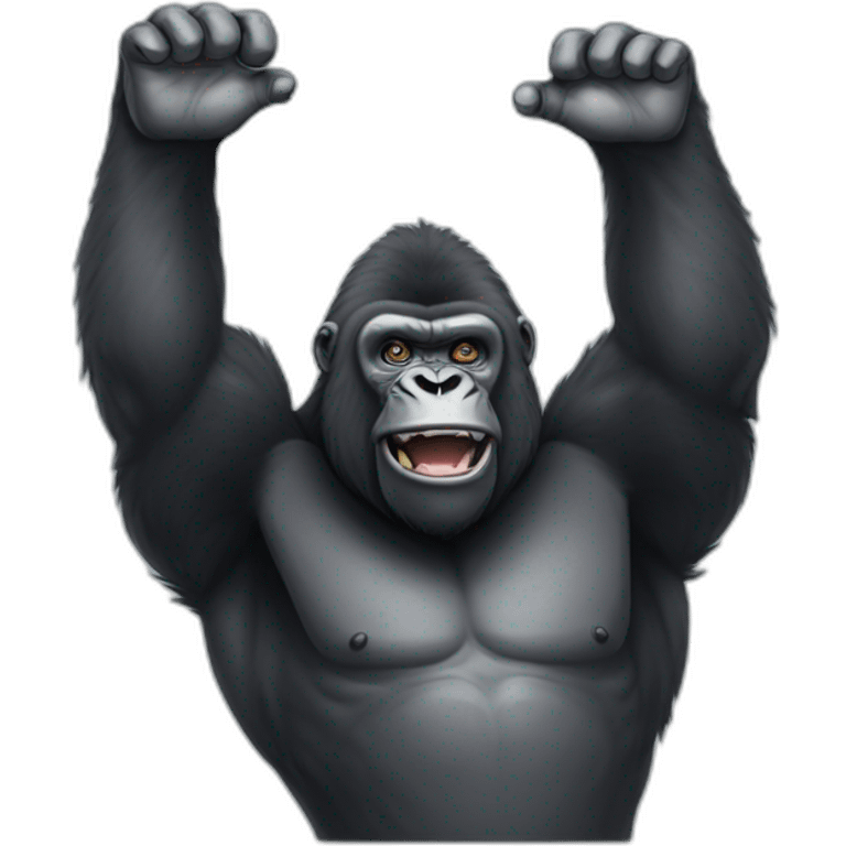 Gorilla reaching for you emoji