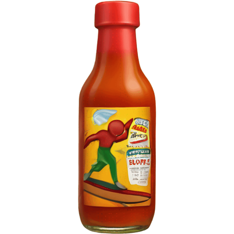 Hot sauce surfing  emoji