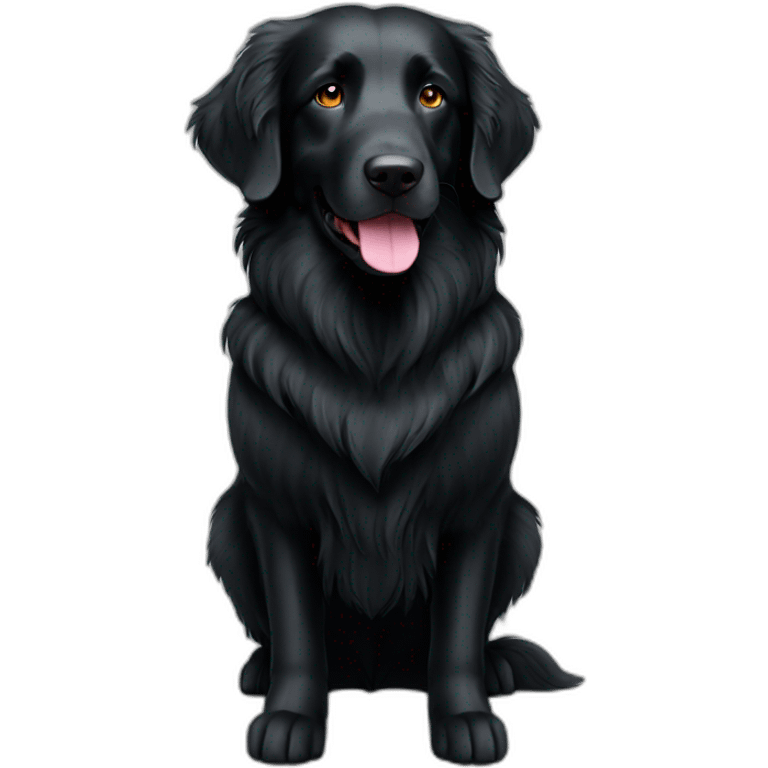 Flat coated retriever emoji