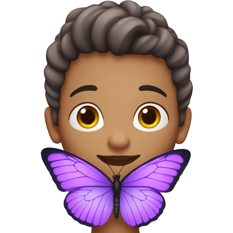 butterfly purple emoji