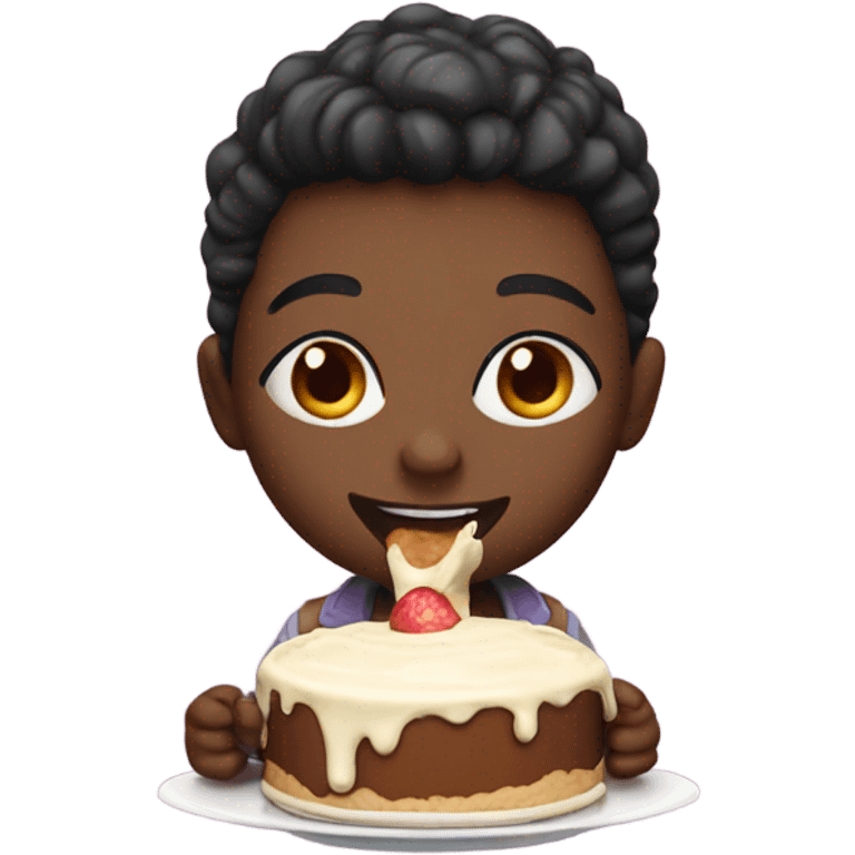 baddie holding a pudding emoji