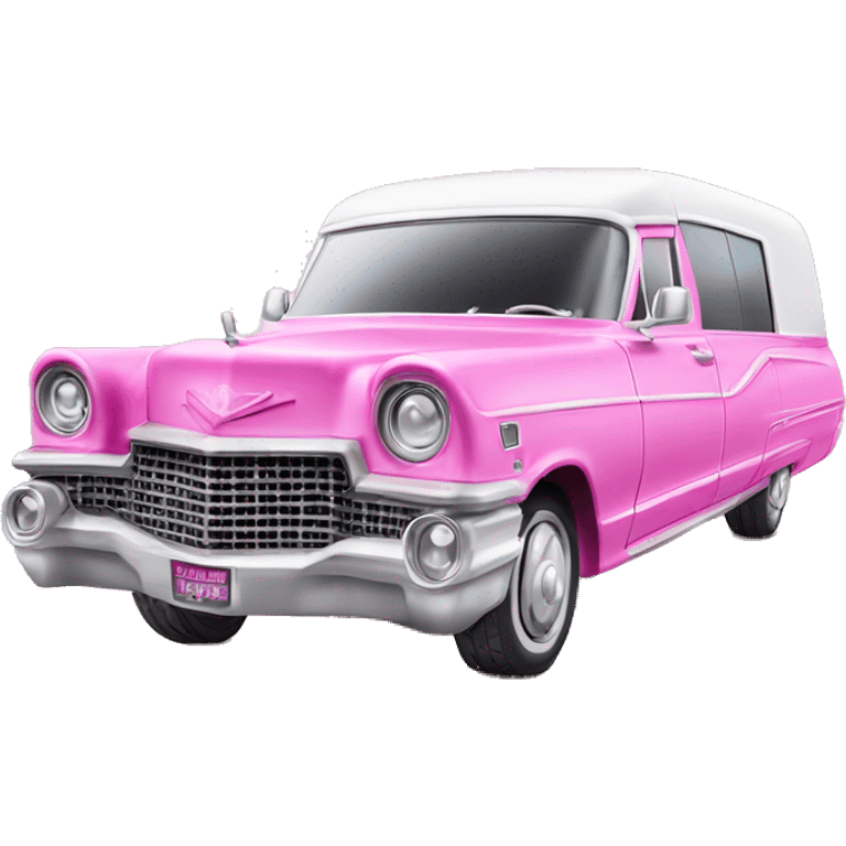 pink barbie hearse  emoji