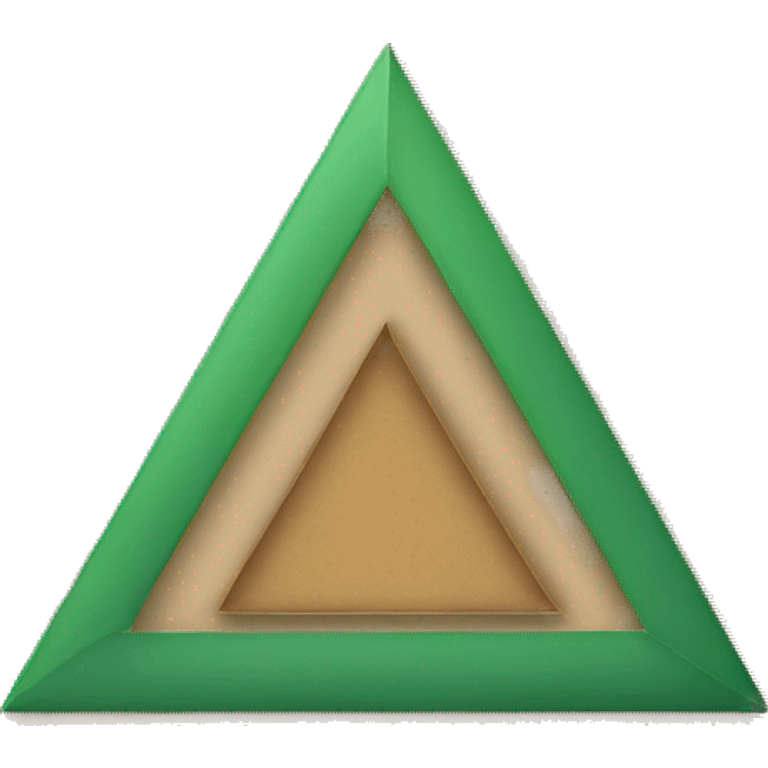 Circle and triangle in a box seperately  emoji