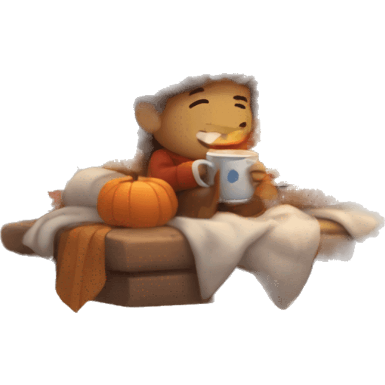 Cozy autumn day  emoji