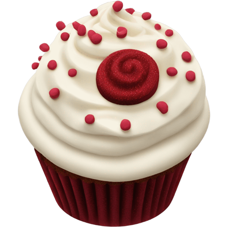 Red velvet cupcake emoji