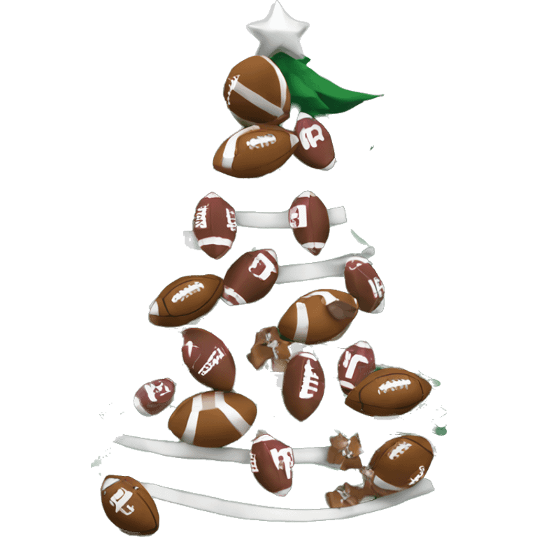 Alabama football themed Christmas tree emoji