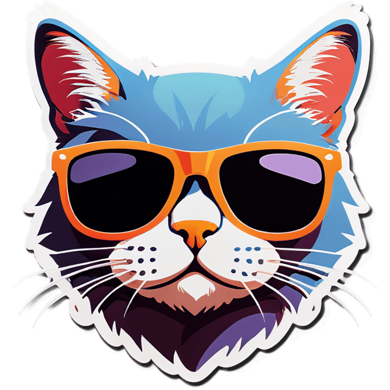 Cat with sunglasses emoji