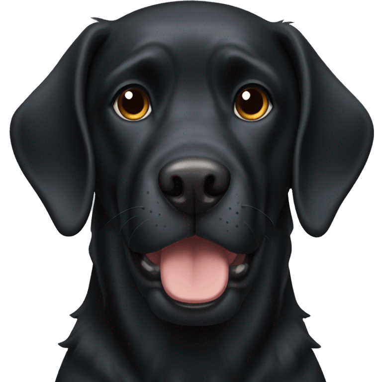 Huge black dog  emoji