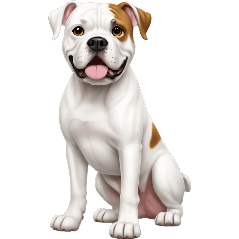 American Bulldog Dog Breed Full Body emoji