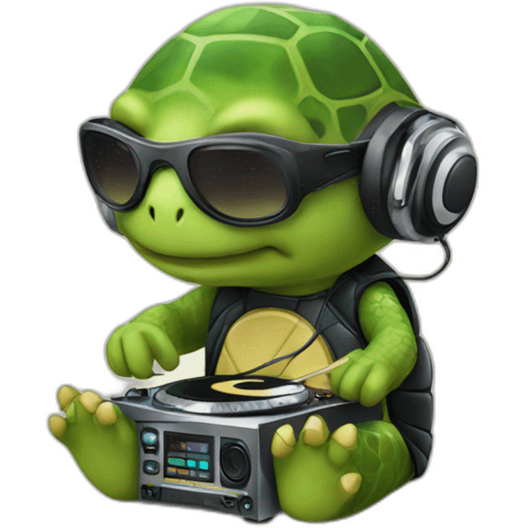 dj turtle emoji