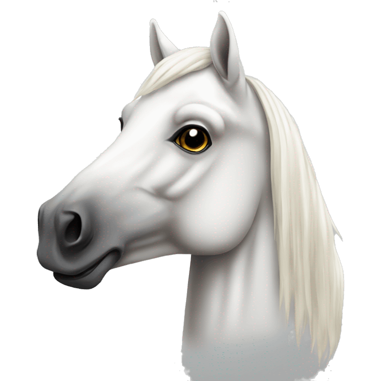 Horse white  emoji