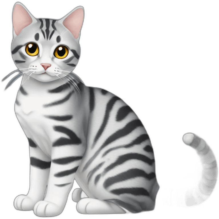 american-shorthair-silver-tabby emoji