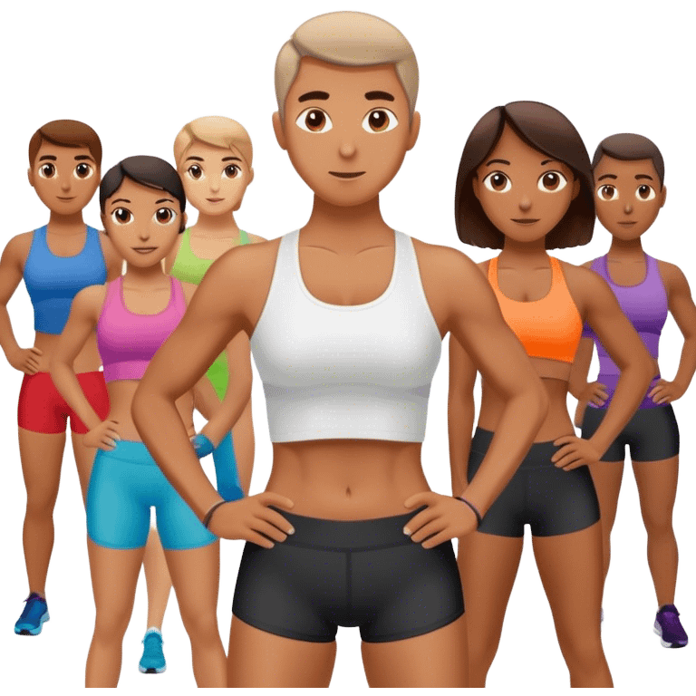 Group fitness instructor emoji