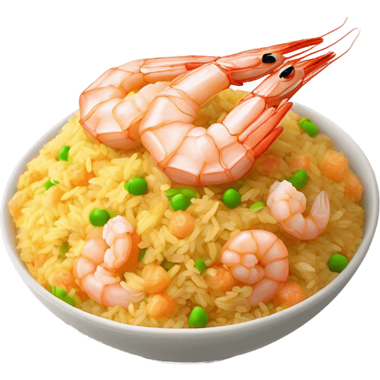 shrimp fried rice emoji