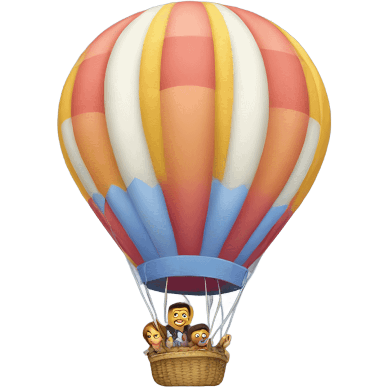 People in hot air balloon emoji