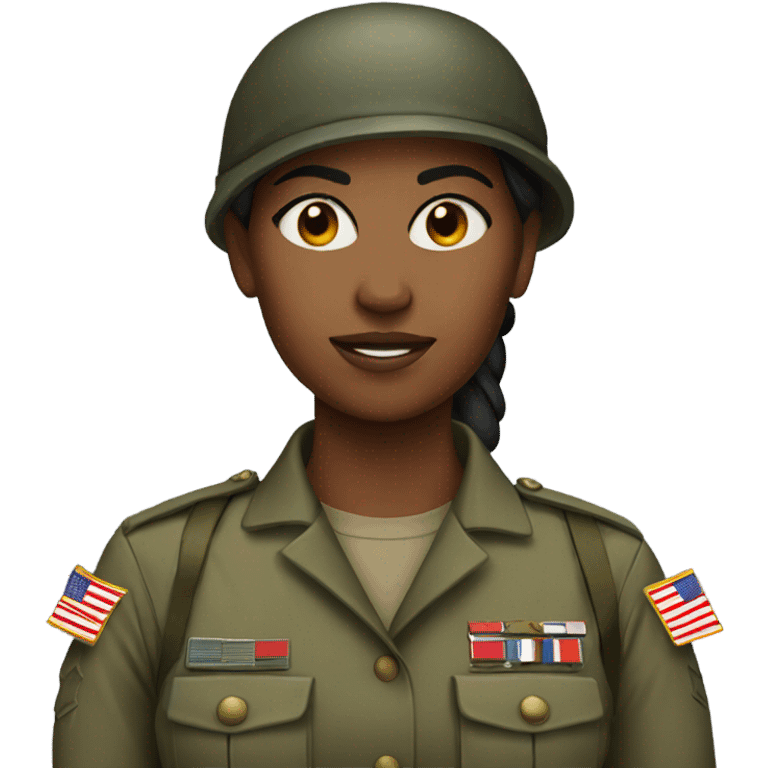 Female soldier  emoji