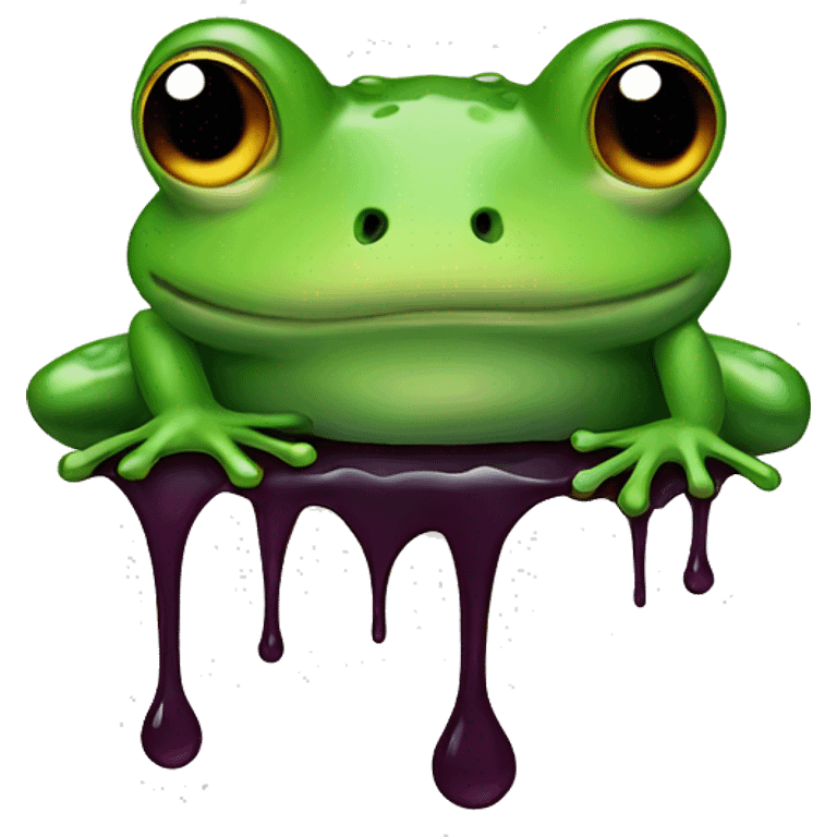 frog with drip emoji