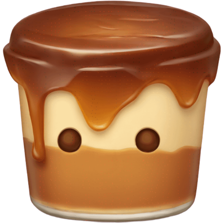 caramel pudding emoji