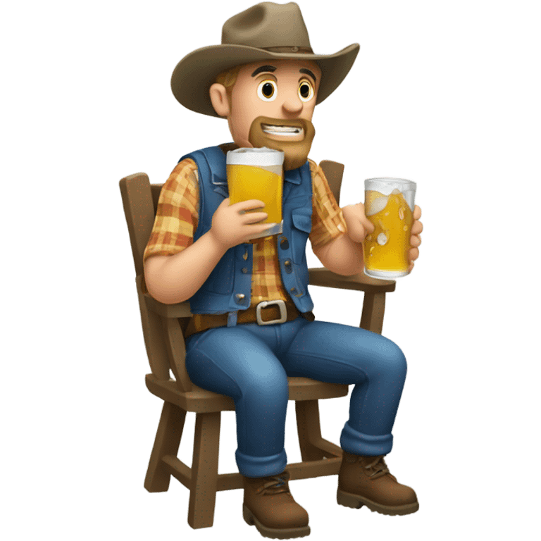 hillbilly drinking emoji