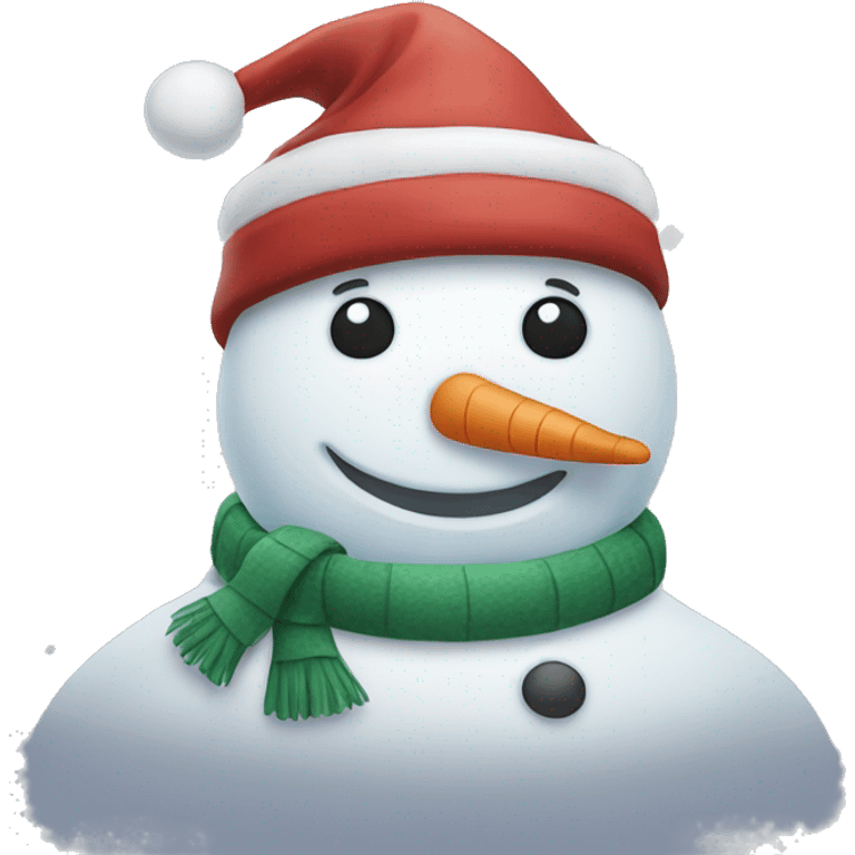 christmas snowman emoji