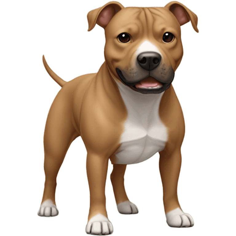 Staffordshire bull terrier light brown emoji