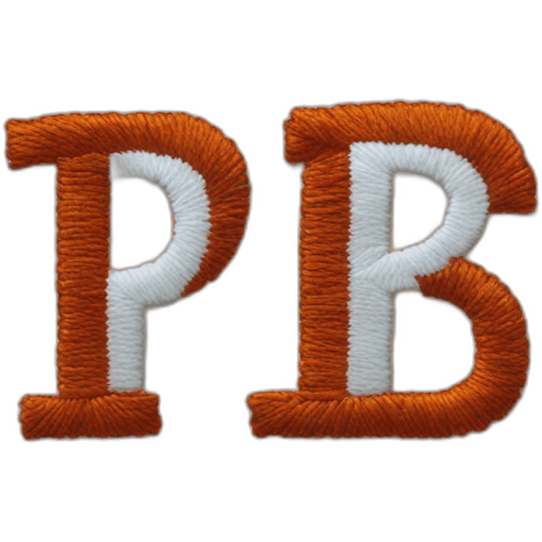 PRS letters EMBROIDERED emoji