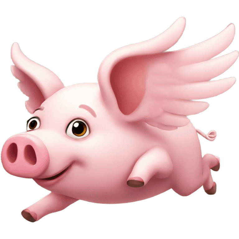 Flying pig emoji