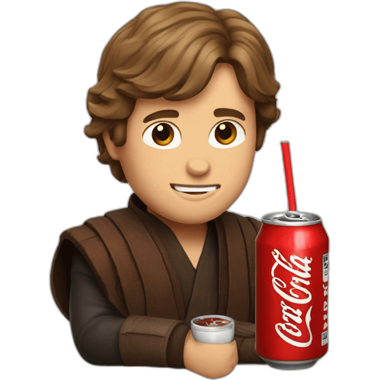 Anakin drinking coke emoji