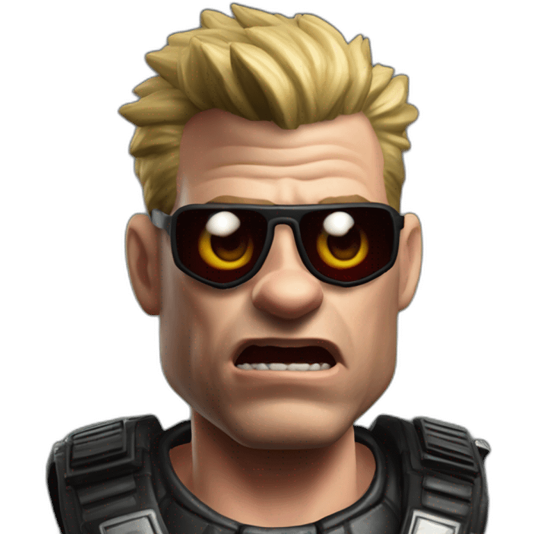 Duke nukem pig cop alien emoji