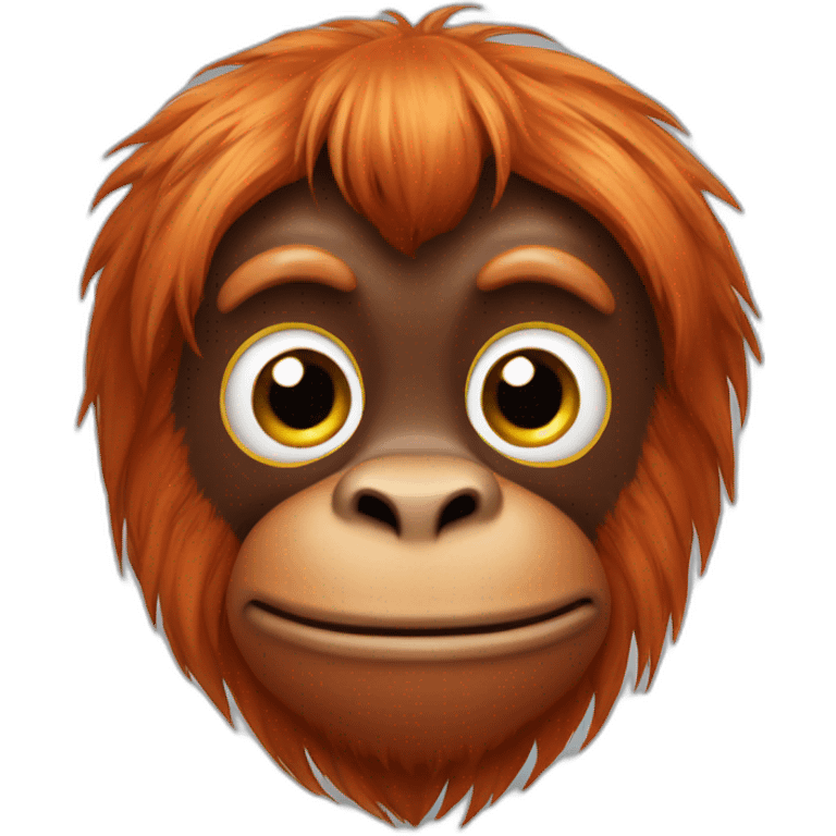 Ginger orangutan emoji