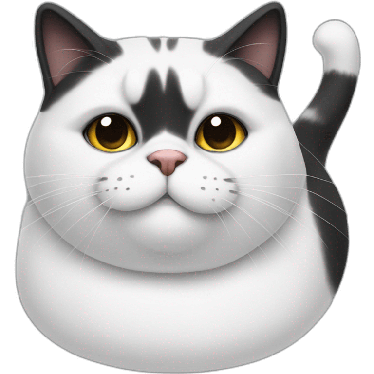 black-and-white-fat-cat emoji