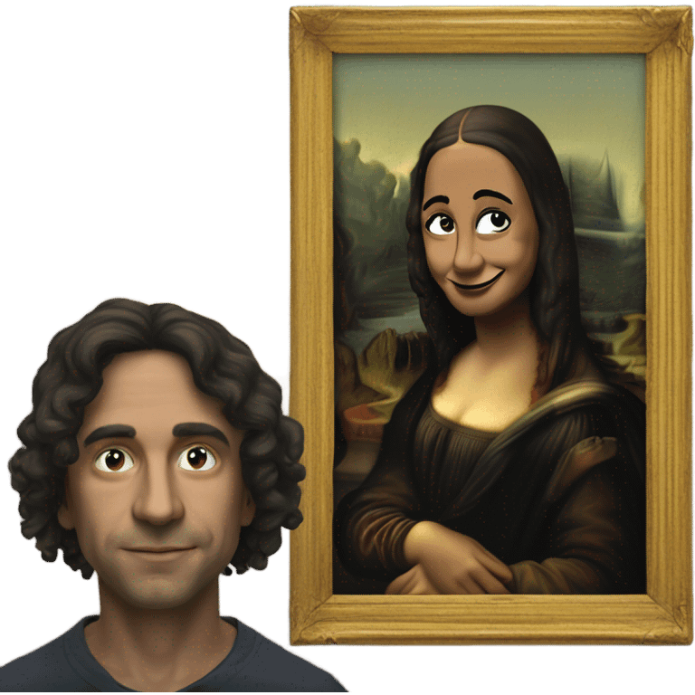 Alex Consani Mona Lisa face ￼ emoji