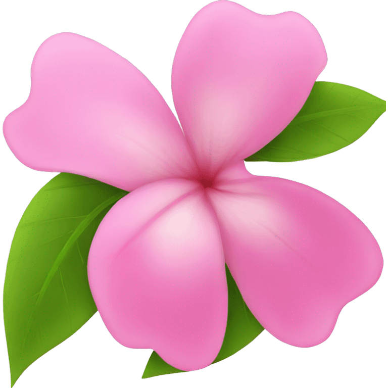 pink flower on white background emoji