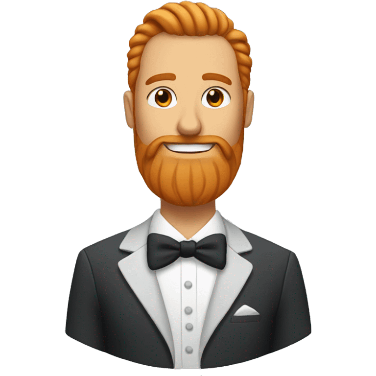 groom with ginger and grey long beard emoji