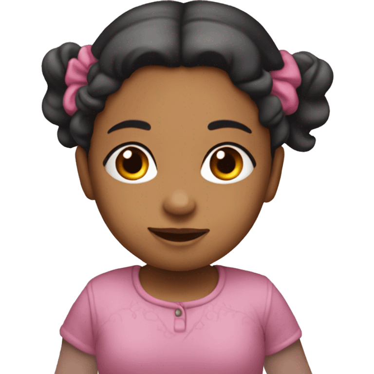 Niña relajándose  emoji