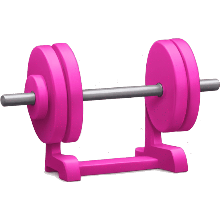 pink barbell rack emoji