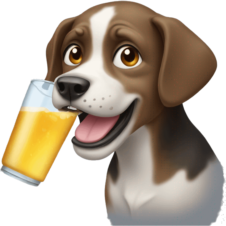 Thirsty dog emoji