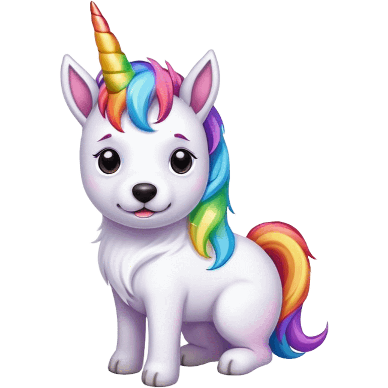 mix a dog and a unicorn emoji