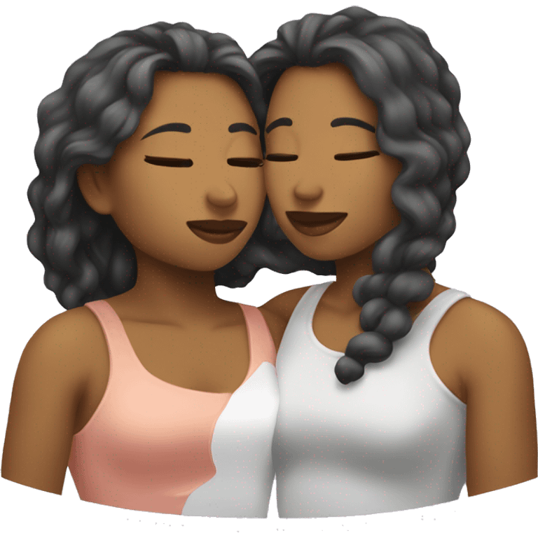 Lesbian kissing emoji