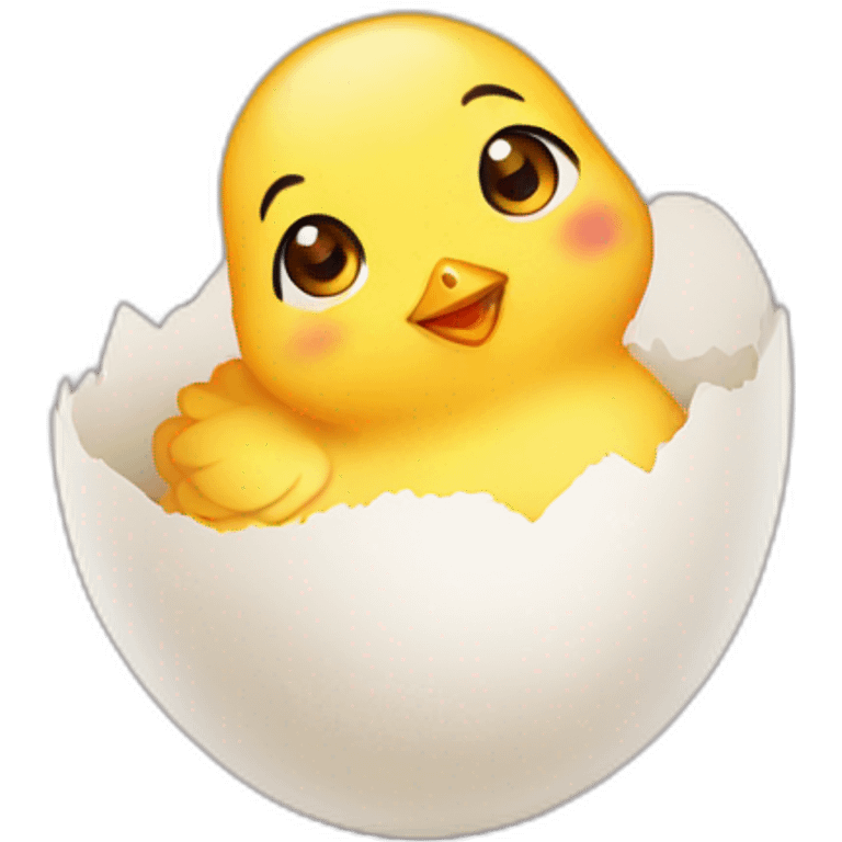 chick in egg emoji