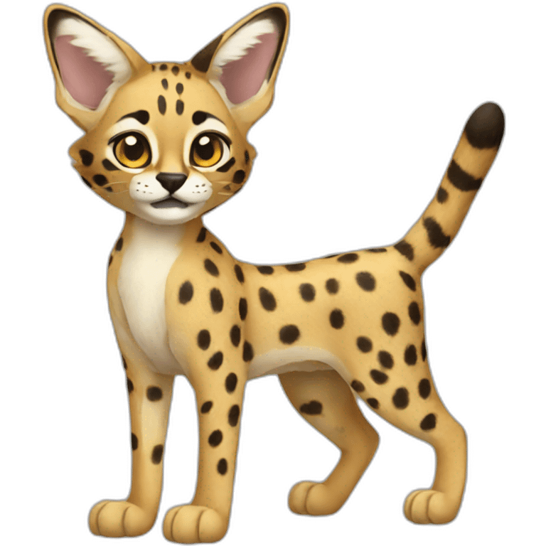 full body serval emoji