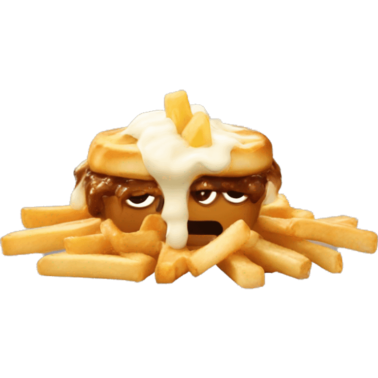 Poutine mange du poutine  emoji