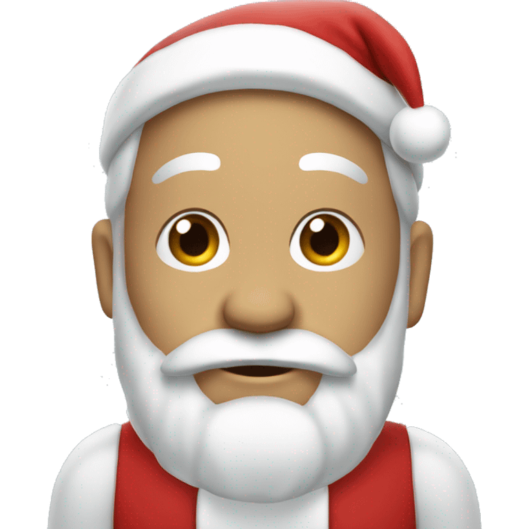 Santa with a mini Santa on his head  emoji