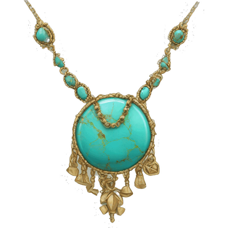 Western turquise necklace emoji