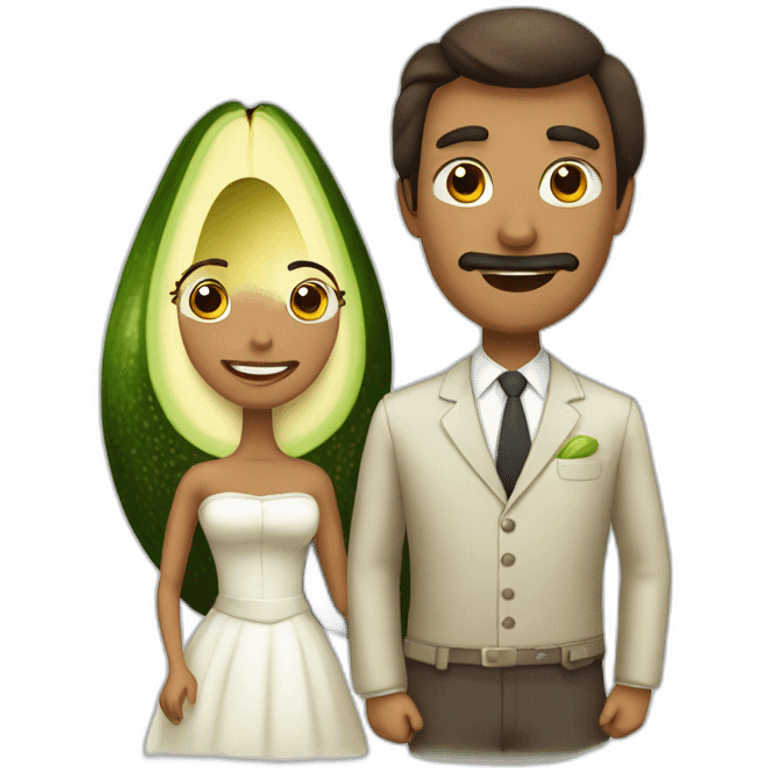 avacado wife and husband emoji