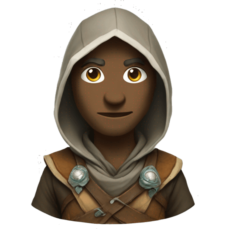 earthbender in assassin creed costume emoji