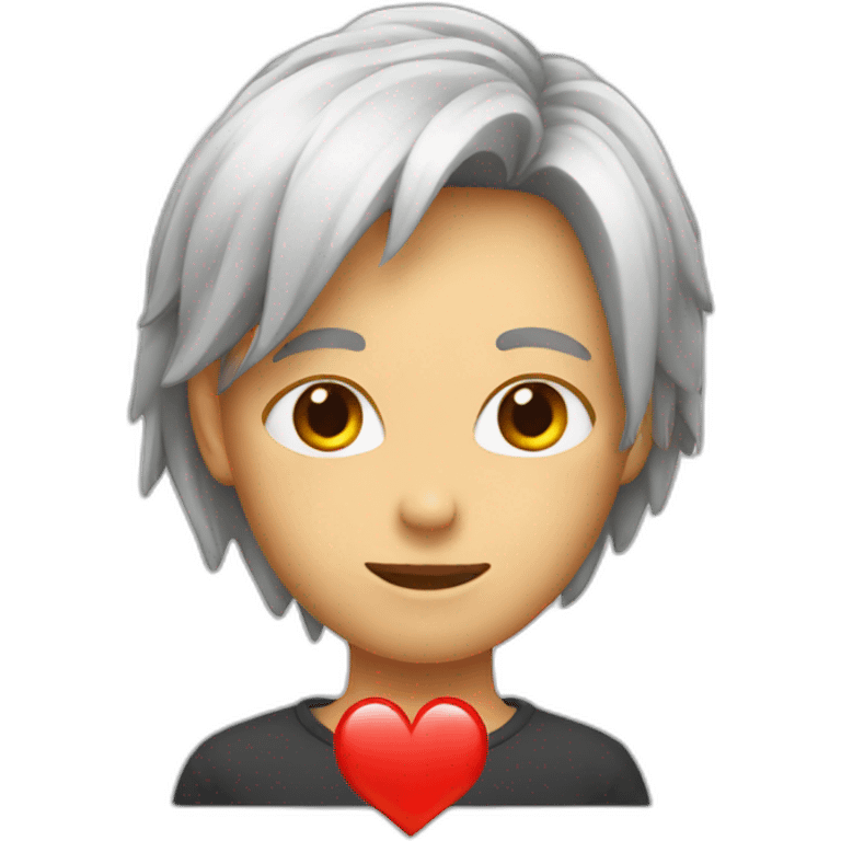 red heart glitch emoji emoji