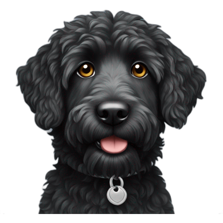 black aussie doodle emoji