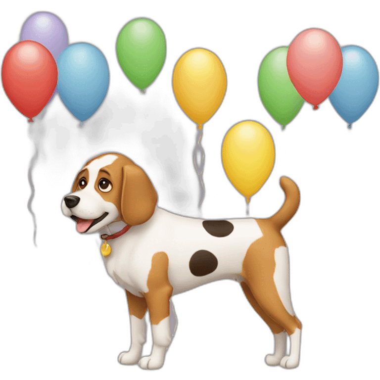 dog balloons emoji